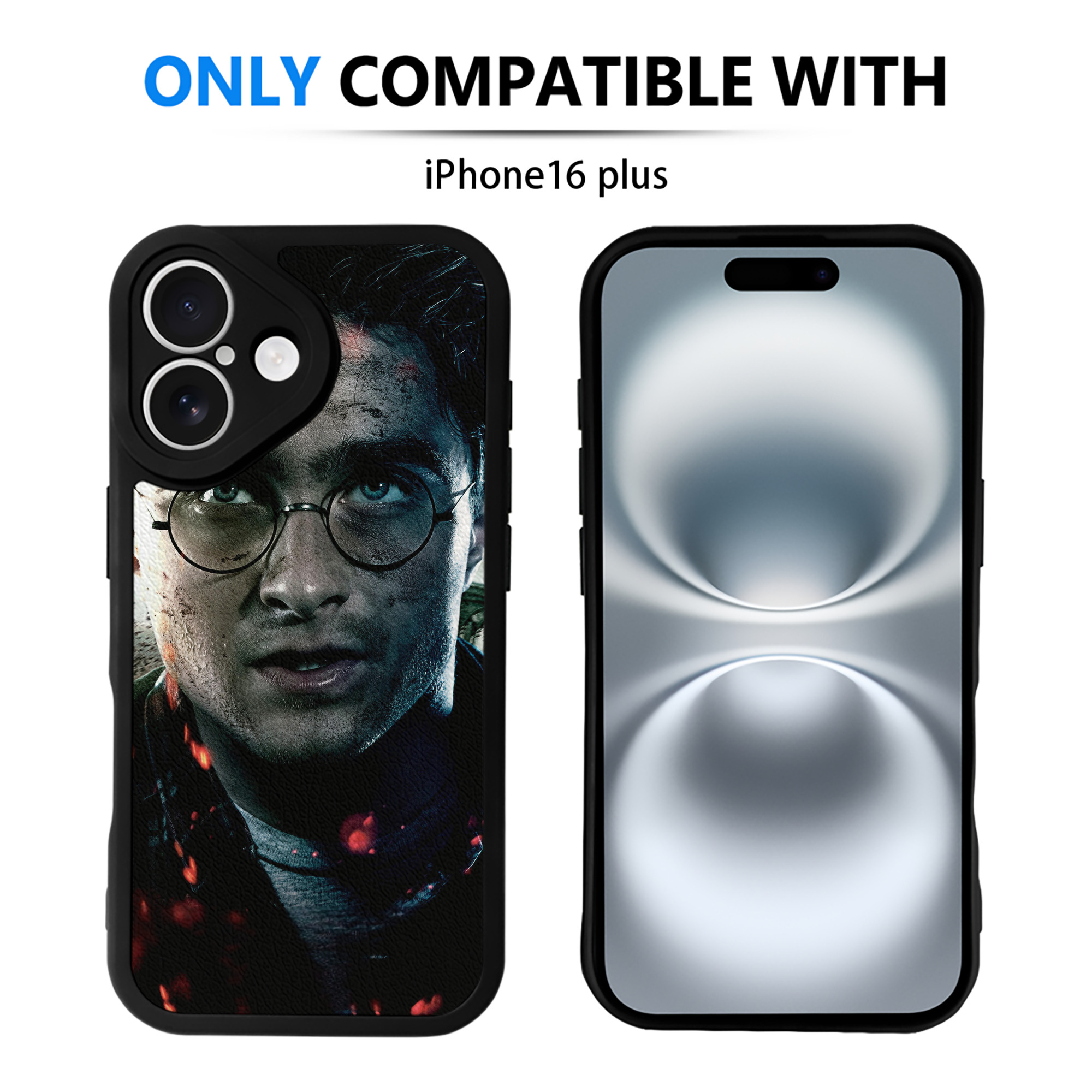 （画像用） Harry Potter ハリー・ポッターシリーズ 【iPhone 16シリーズ対応】シリコンスマホケース（レザー調） 材質：シリコン